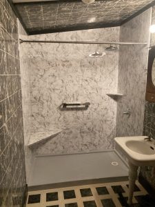 Grand Rapids bathroom after walk in shower installation