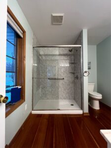 shower remodel in Michigan bathroom